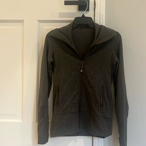 Lululemon dark grey zip up size 2
